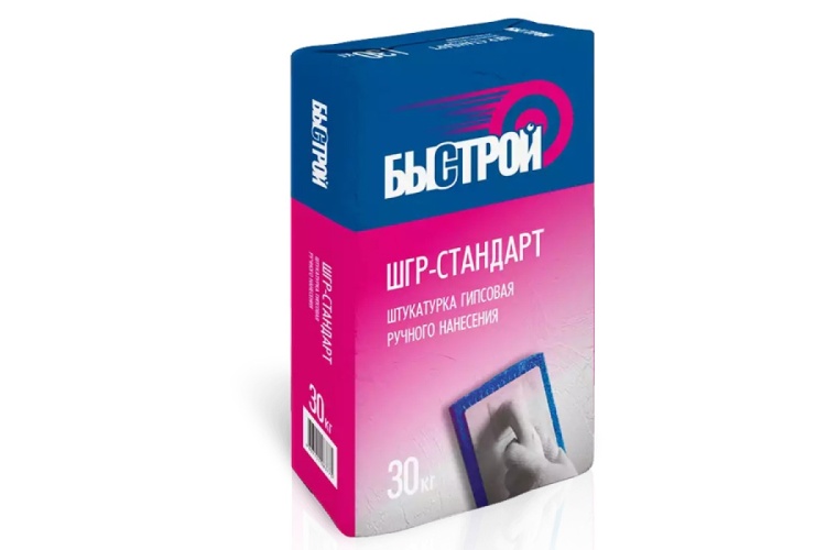 Штукатурка гипсовая ручного нанесения Быстрой ШГР-стандарт, 30кг