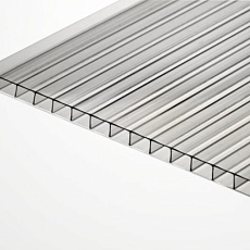 Сотовый поликарбонат 4*6000*2100 мм 0,6 прозрачный УФ Actual Bio