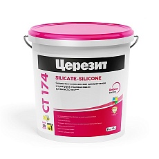 Ceresit СТ 174 Штукатурка силикатная силиконовая 1,5мм (25кг) (RAL 7022)