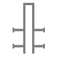 Гидроизоляционная шпонка АКВАСТОП® ДЗ-140/50-4/35 ПВХ-П